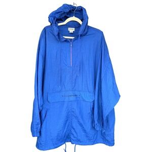 A3 Vintage‎ The Avenue Sport Anorak Pullover Jacket Hooded Blue Size 22/24 Plus